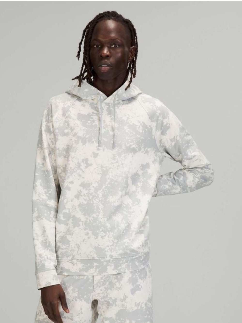 Lululemon City Sweat Pullover Hoodie French Terry Spectral White Opal Silver XXL